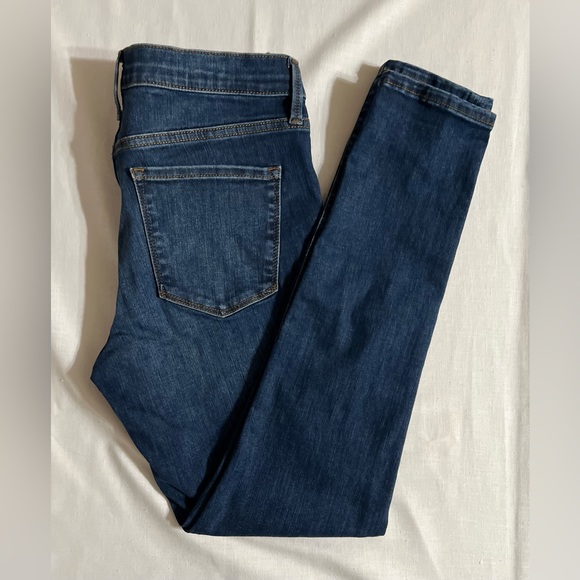 Gap Jeans Womens 29 Blue Real Straight Stretch  Denim 29s pre-owned - Picture 4 of 6